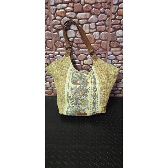 Sakroots Roma Straw Shopper - Picture 1 of 11